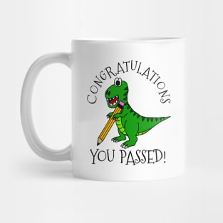 Exam Dinosaur Congratulations You Passed GCSEs ALevels Mug